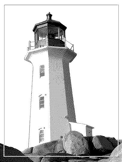 Black & White Lighthouse